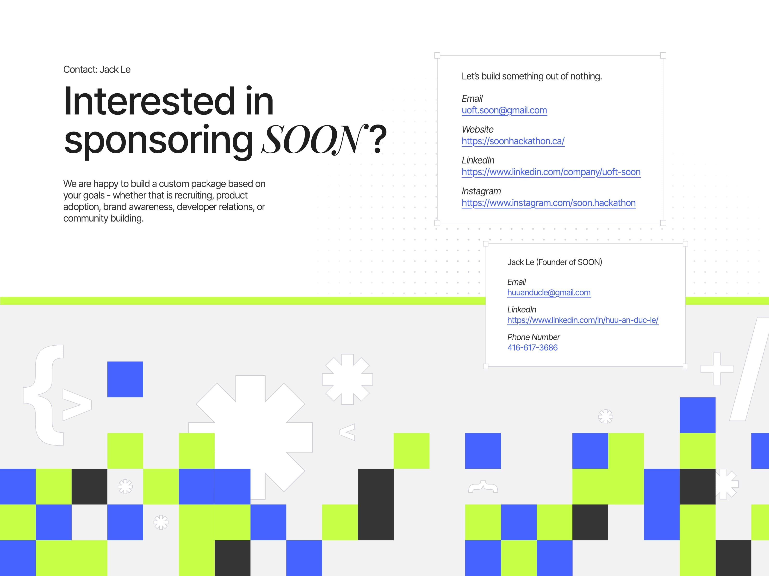 Sponsorship prospectus, page 12 of 12